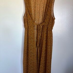 Liberty Love Floral Dress in Tan and Yellow